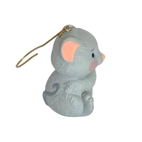 2012 Hallmark Small Mouse Holding a Sparkling Star Cookie Ornament 1.5in Tall - Picture 2 of 9